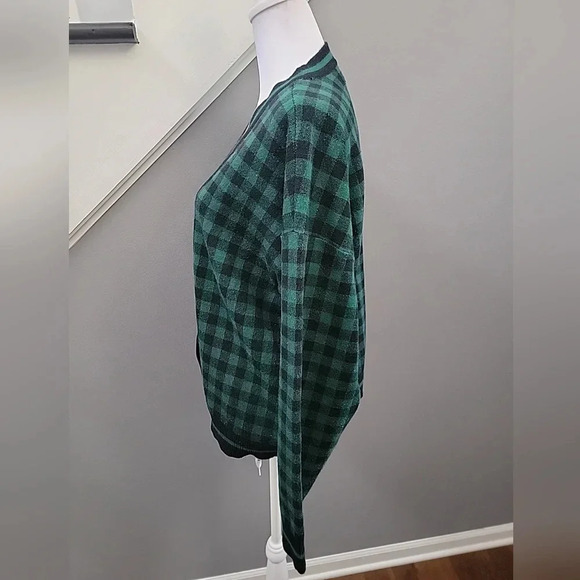 Marled Preppy Soft Cardigan Classic Plaid Schoolgirl Academia Size XL - Picture 3 of 6